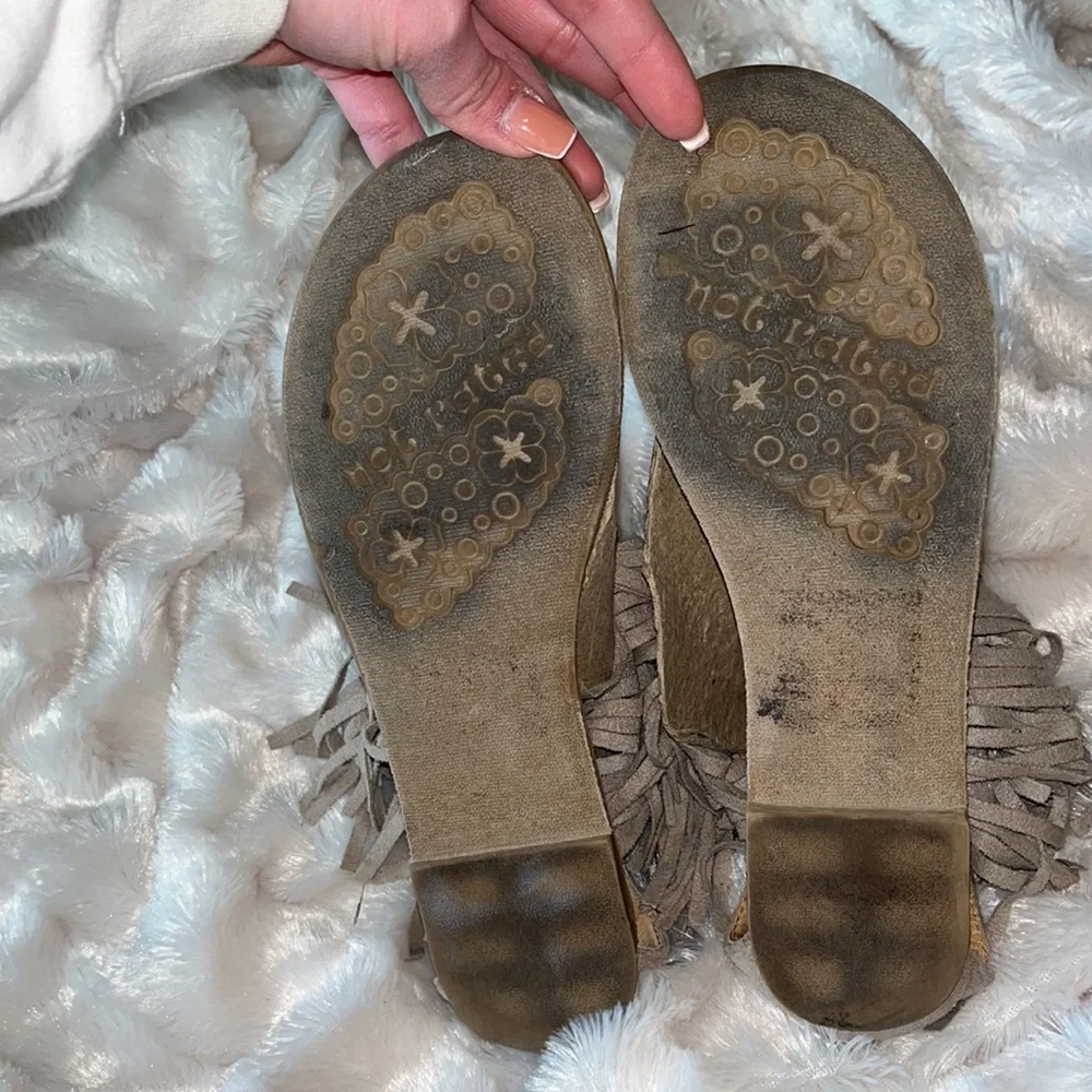 Not Rated Fringe Sandals